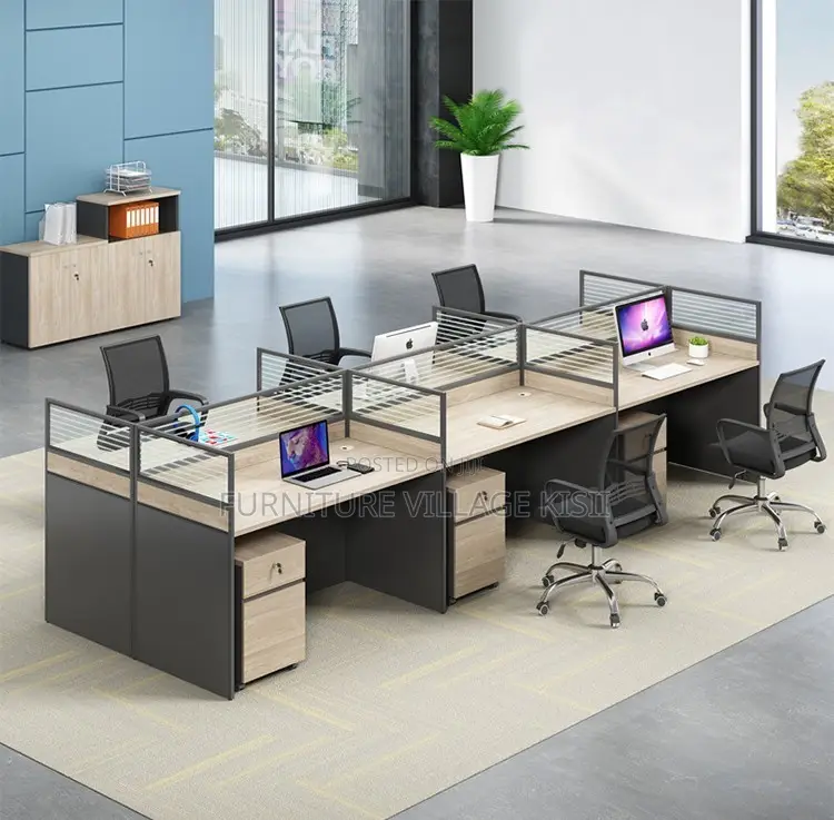 Office Furniture; 6- Way Modular Workstation.