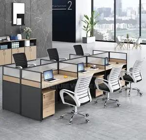 Office Furniture; 6- Way Modular Workstation.