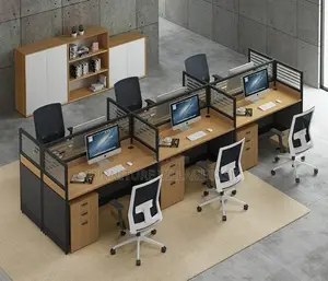 Office Furniture; 6- Way Modular Workstation.
