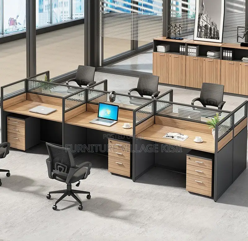 Office Furniture; 6- Way Modular Workstation.