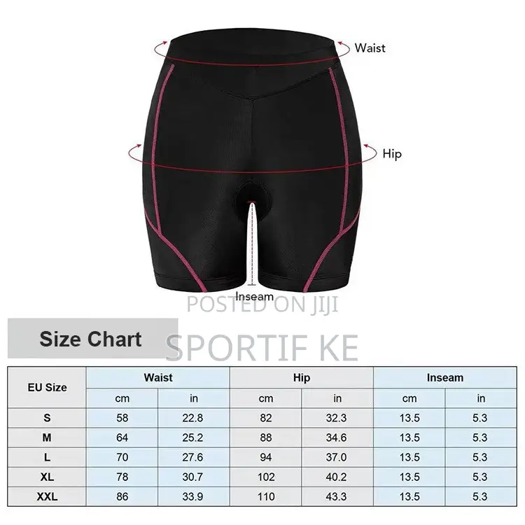 Women’s High-Waist Padded Cycling Shorts