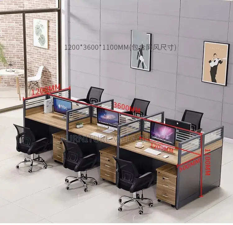 Office Furniture; 6- Way Modular Workstation.