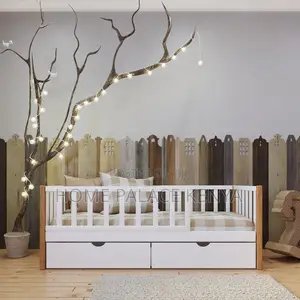 Crib Bed; Durable Wooden Crib Bed for Babies and Toddlers