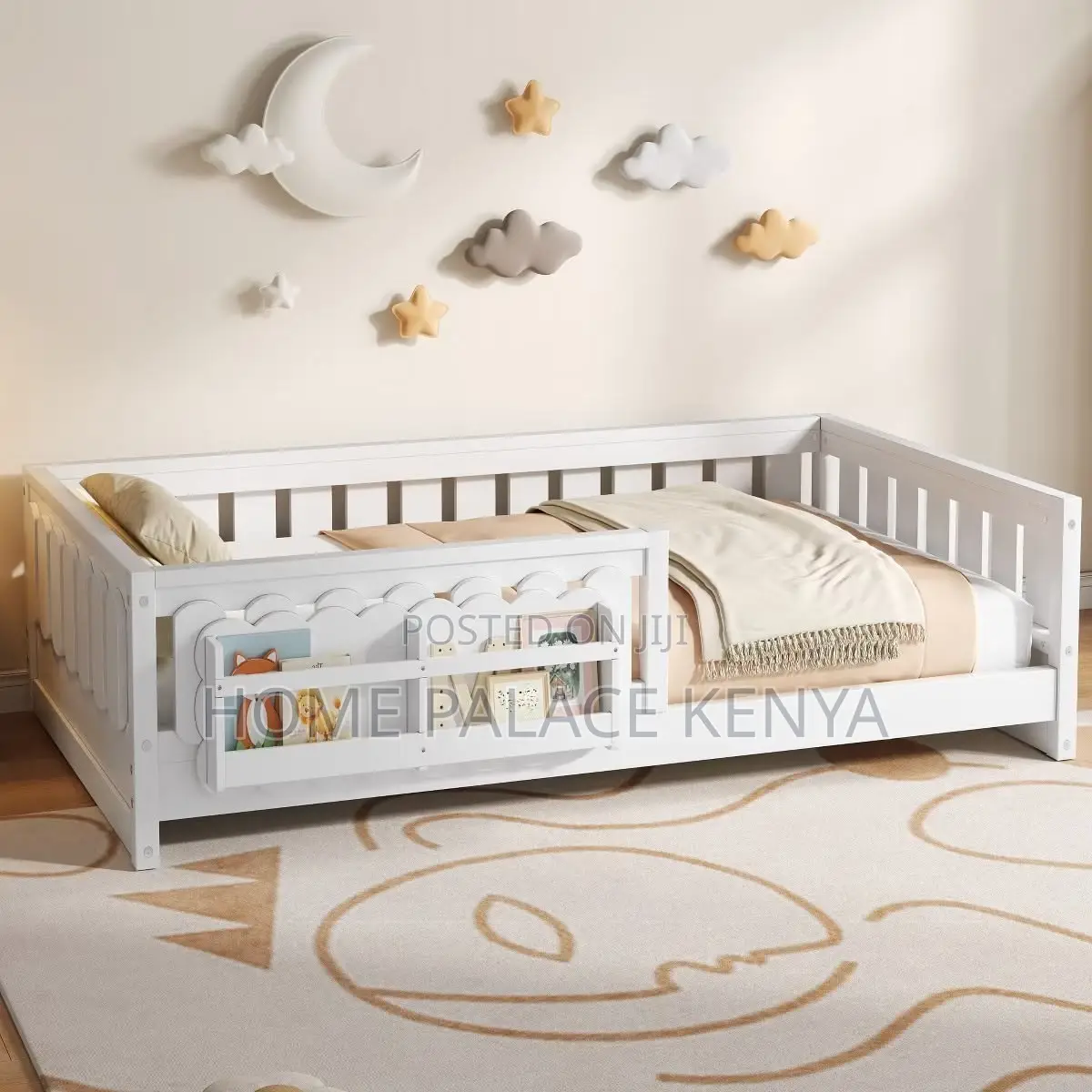 Crib Bed; Durable Wooden Crib Bed for Babies and Toddlers