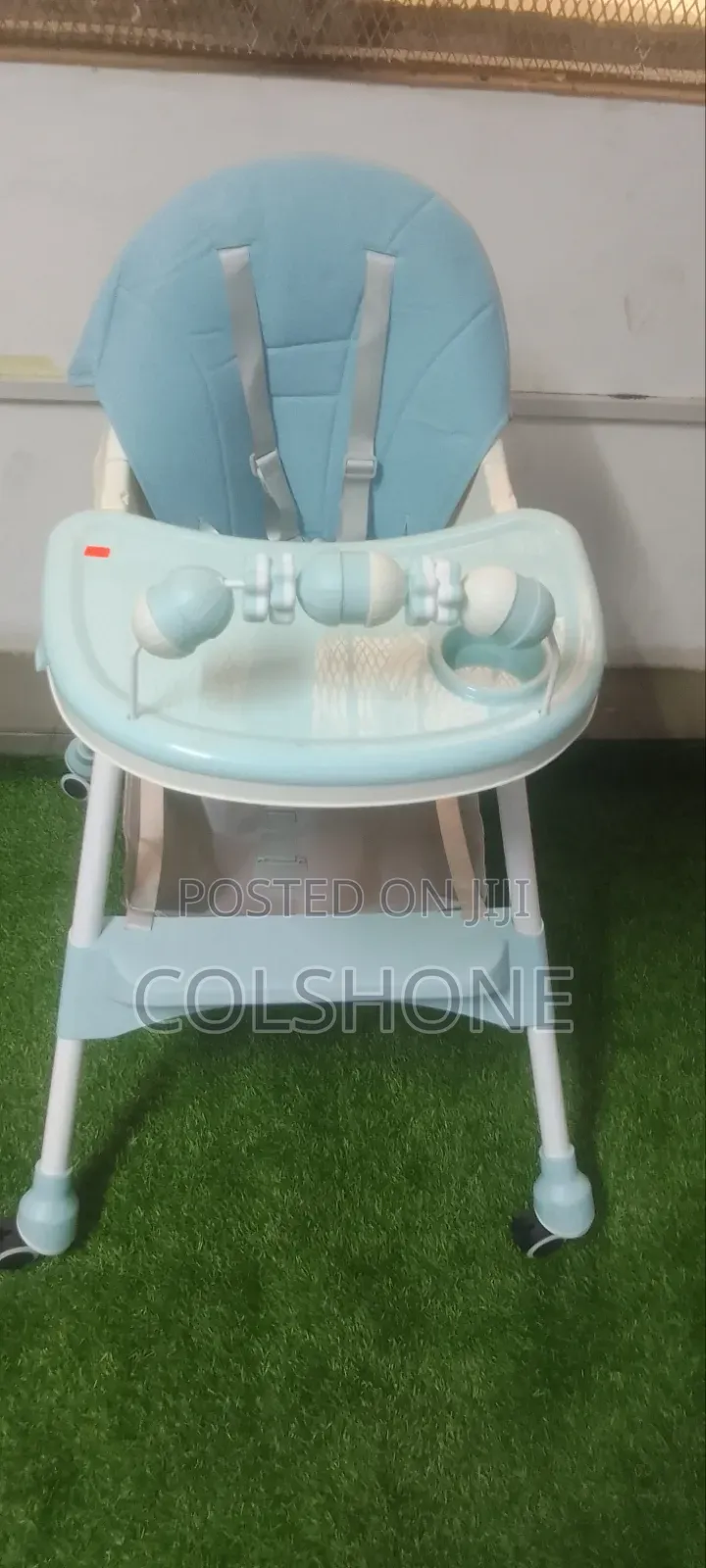 Baby High Chair With Tray Safety Harness