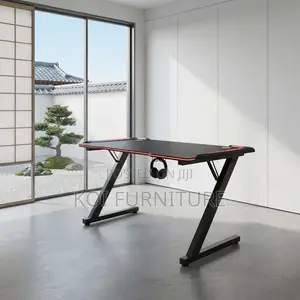 Office Desk; Ergonomical Classic Home Office Black Laptop Desks