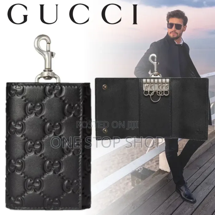 Gucci Monogram Leather Key Hook Casing