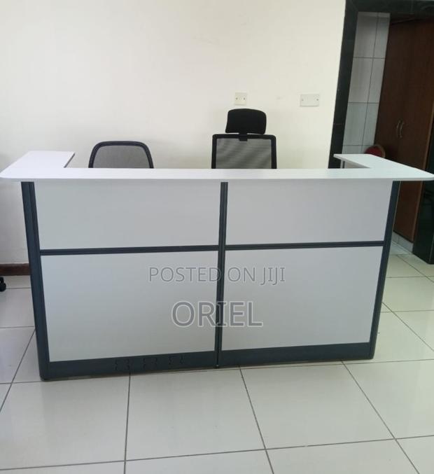 1.6M Office Reception Desk : Office Counter Imported Table - thumbnail 3