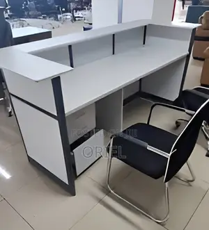 1.6M Office Reception Desk : Office Counter Imported Table