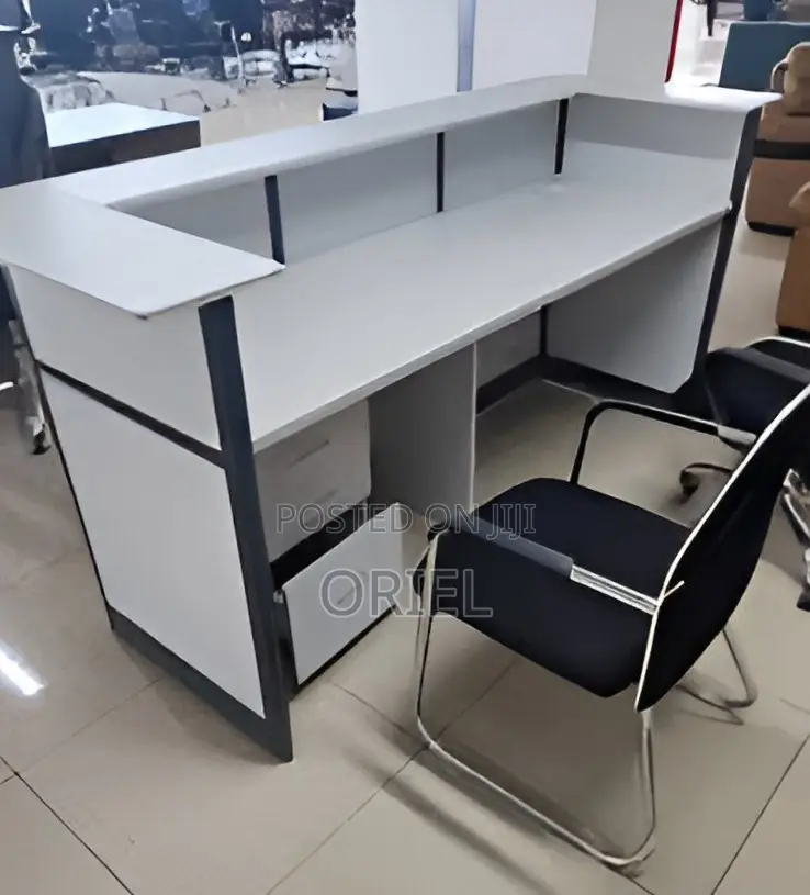 1.6M Office Reception Desk : Office Counter Imported Table