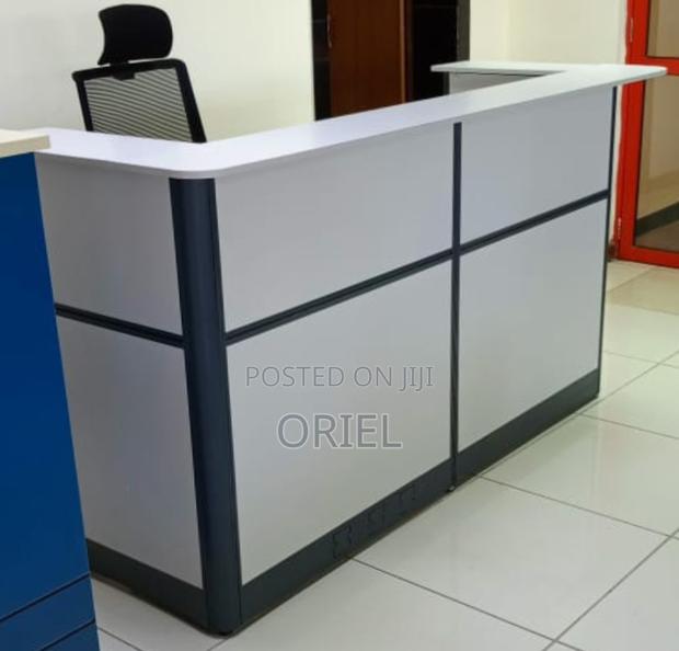 1.6M Office Reception Desk : Office Counter Imported Table - thumbnail 5