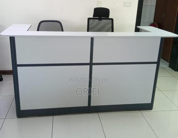 1.6M Office Reception Desk : Office Counter Imported Table - thumbnail 7