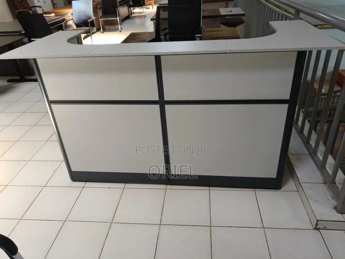 1.6M Office Reception Desk : Office Counter Imported Table
