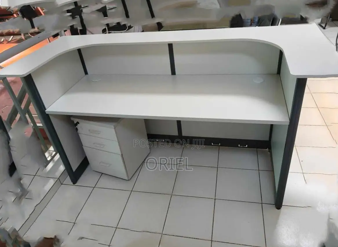 1.6M Office Reception Desk : Office Counter Imported Table
