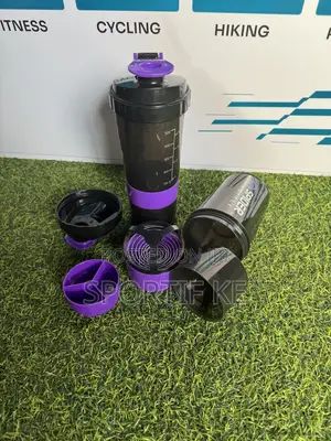 500ml Plastic Protein Shaker Bottle 3-Layer