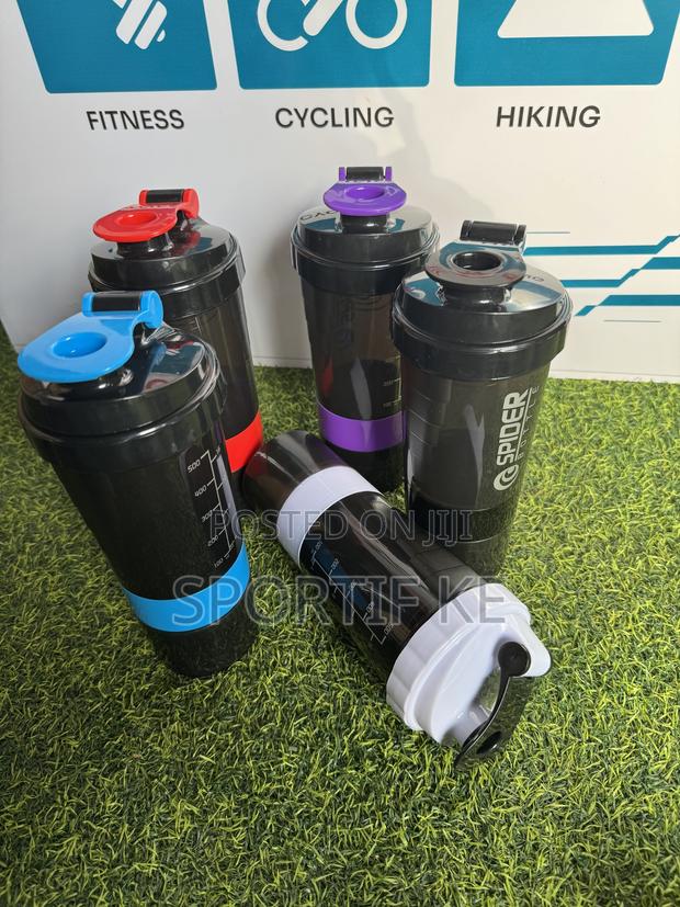 500ml Plastic Protein Shaker Bottle 3-Layer