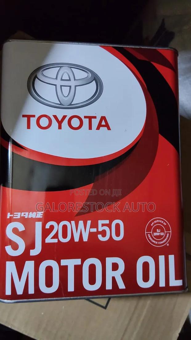 Toyota Genuine Motor Oil 20w-50 Api Sj — Petrol — Mineral Engine Oil.