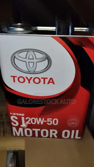 Toyota Genuine Motor Oil 20w-50 Api Sj — Petrol — Mineral Engine Oil.