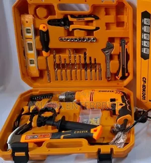 Comprehensive Coofix 114-Piece Impact Drill and Tool Set