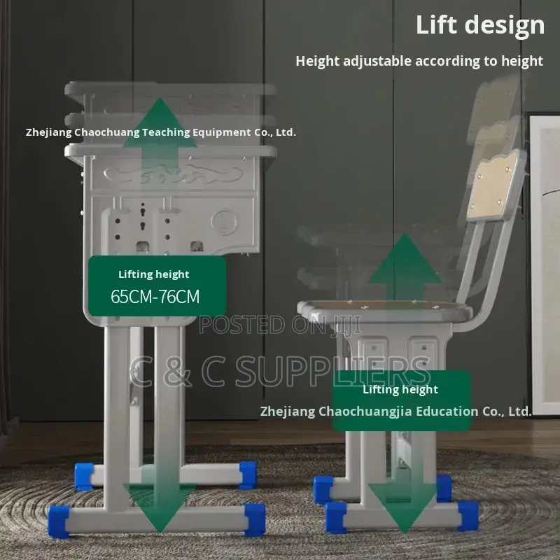 School Student Desk Chair Set