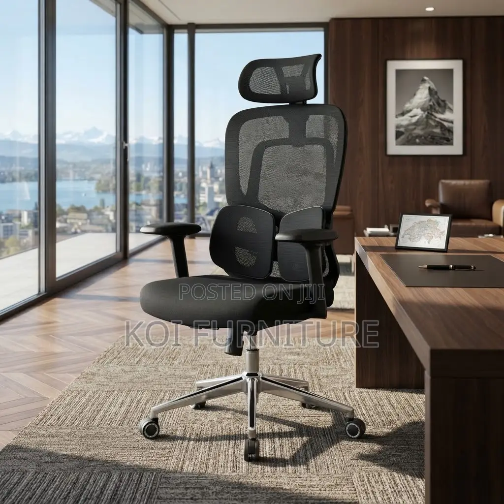 Office Chairs; Orthopedic Executive Fabric Star Office Chairs