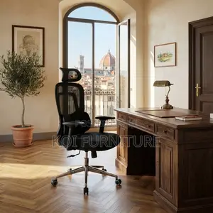 Office Chairs; Orthopedic Executive Fabric Star Office Chairs