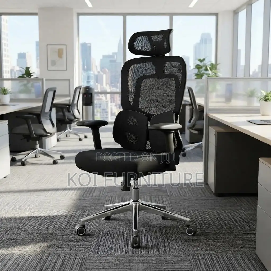 Office Chairs; Orthopedic Executive Fabric Star Office Chairs