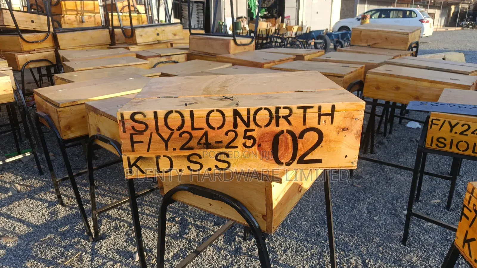 School Lockers and Chairs