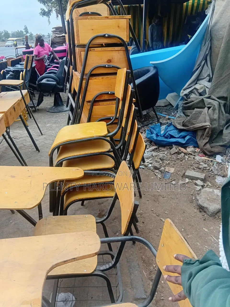 School Lockers and Chairs