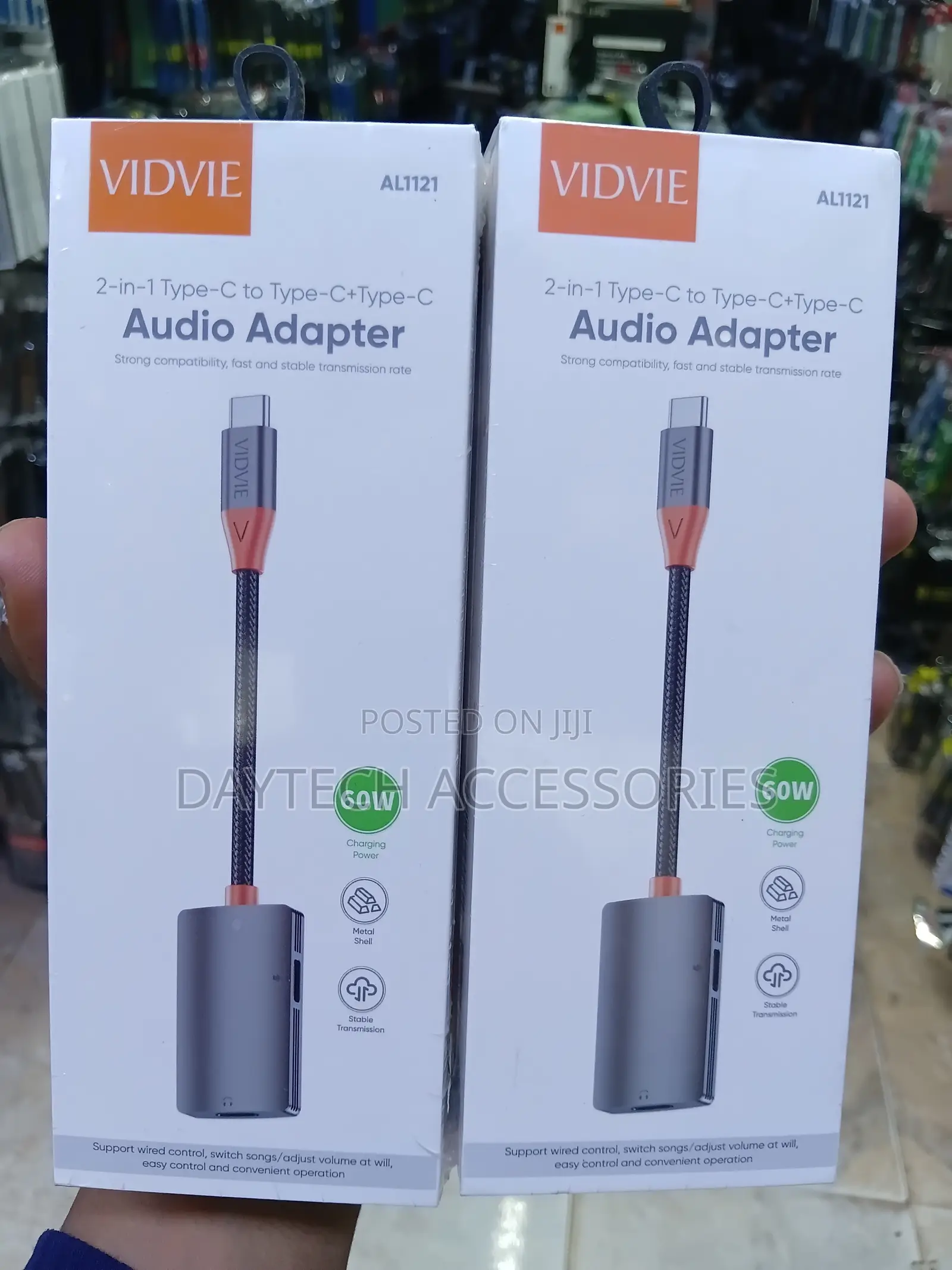 Vidvie 2-in-1 Type-C to Type-C Adapter Cable.