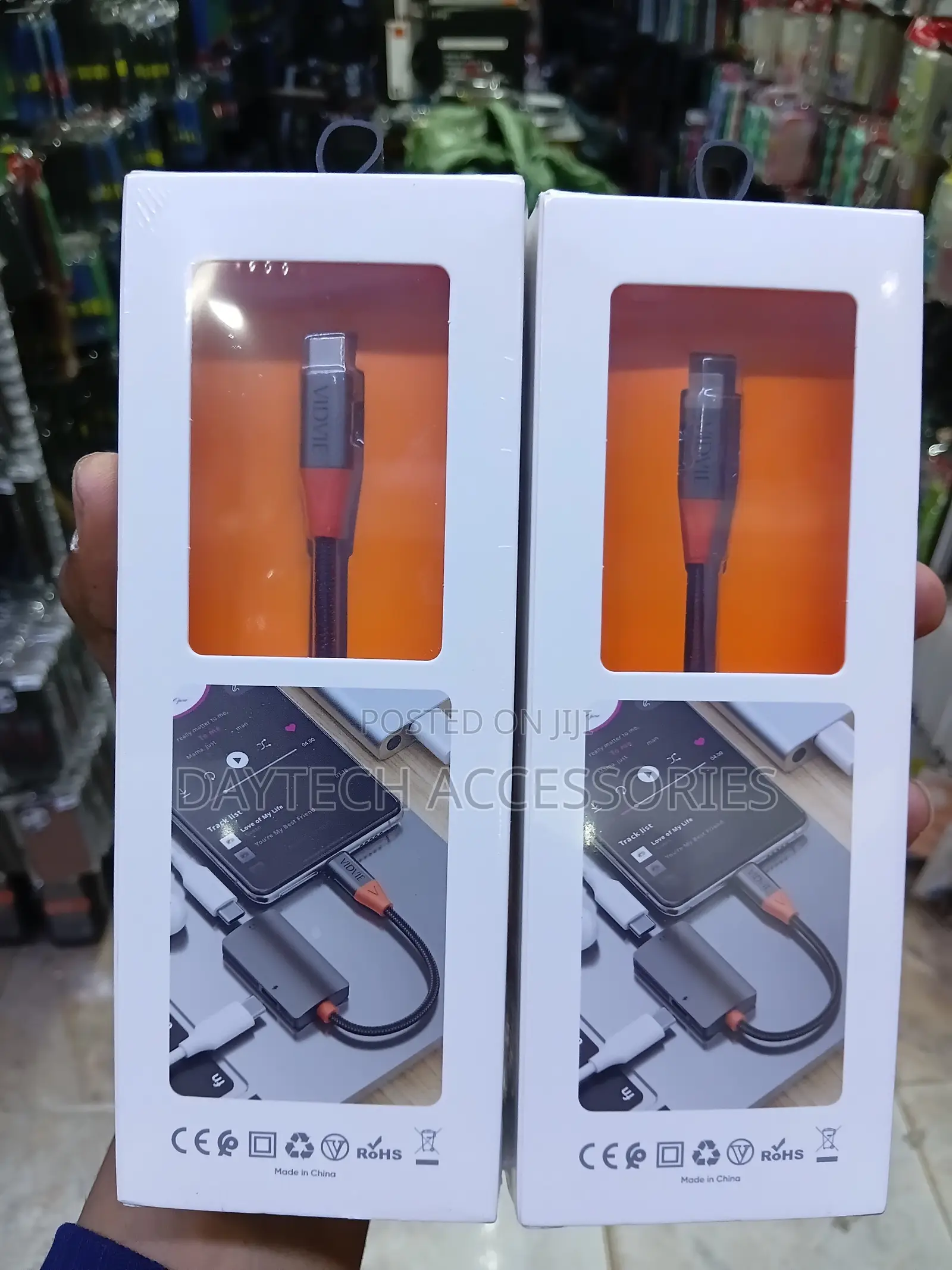 Vidvie 2-in-1 Type-C to Type-C Adapter Cable.