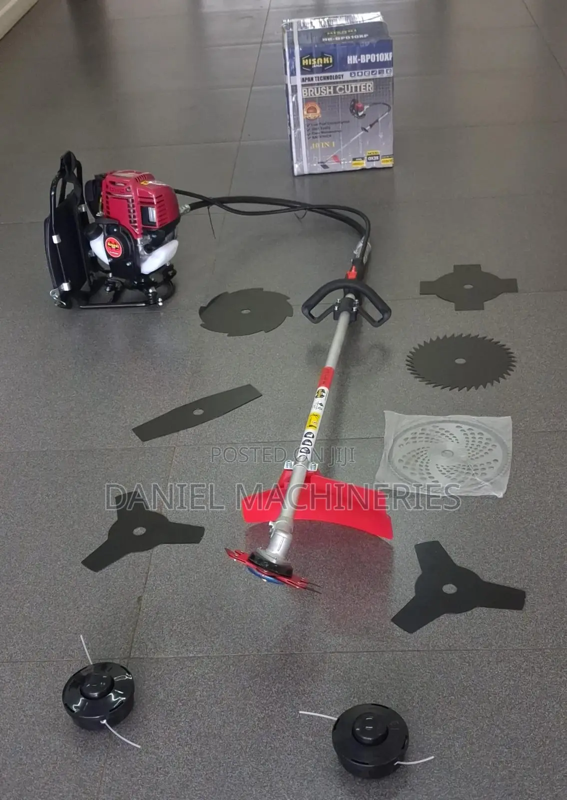 Hisaki Japan Back Pack Brush Cutter 4 Stroke 10 BLADES