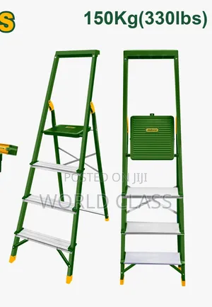 Jadever 4-Step Steel and Aluminum Household Ladder