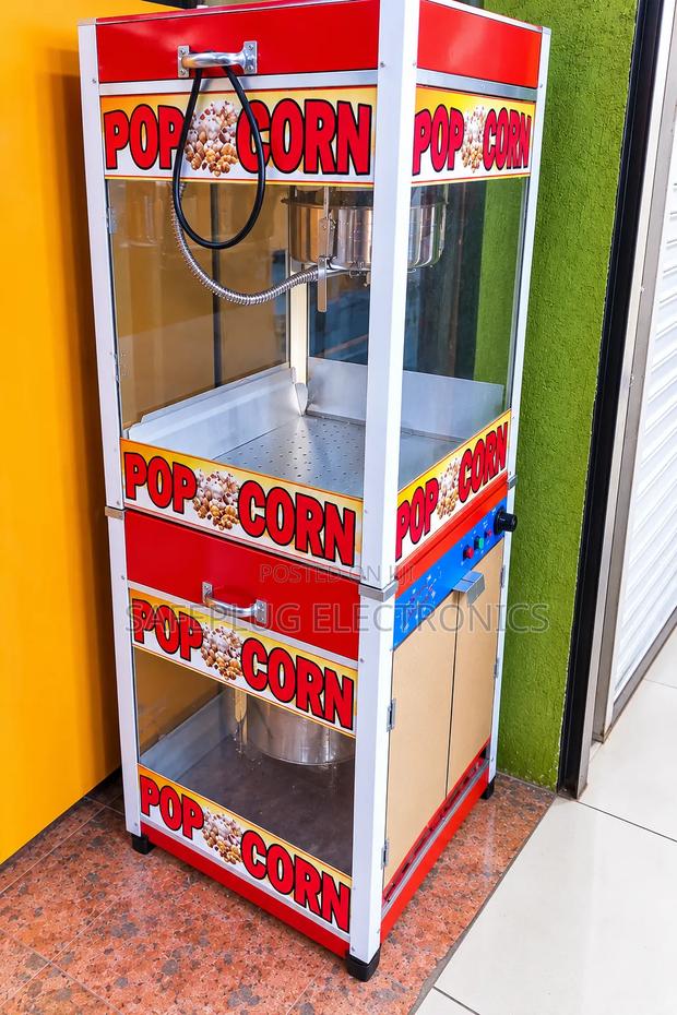 2-in-1 Popcorn Machine With Storage Cabinet - main view