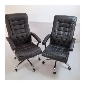 Office Chair; Executive Ergonomic Leather Office Chair
