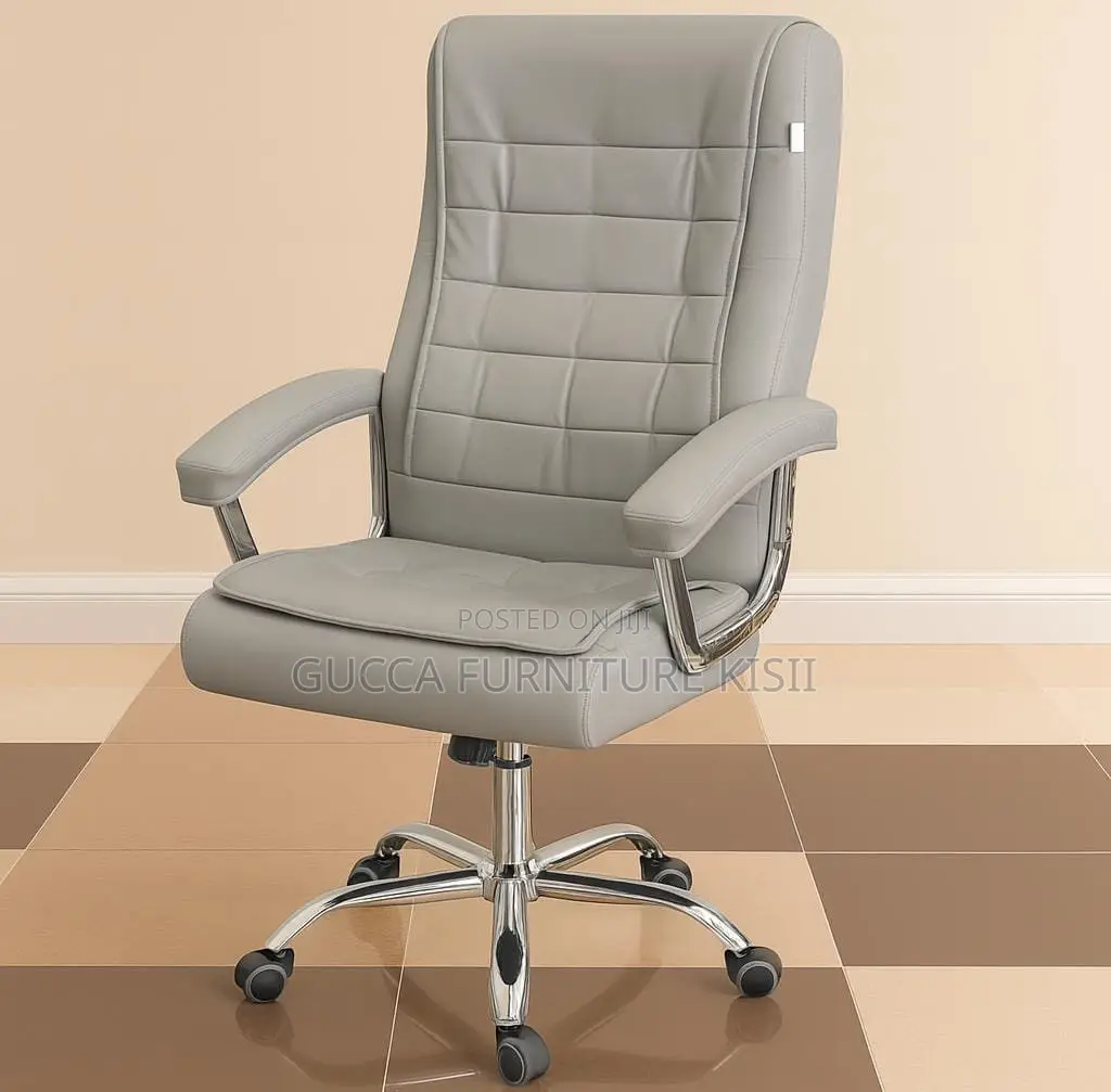 Office Chair; Executive Ergonomic Leather Office Chair