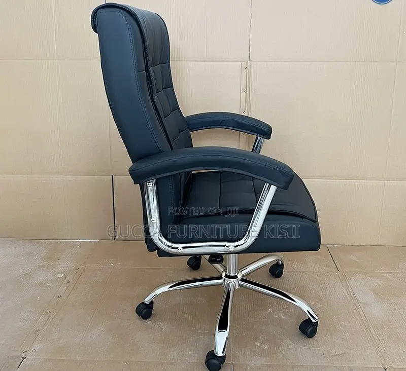 Office Chair; Executive Ergonomic Leather Office Chair