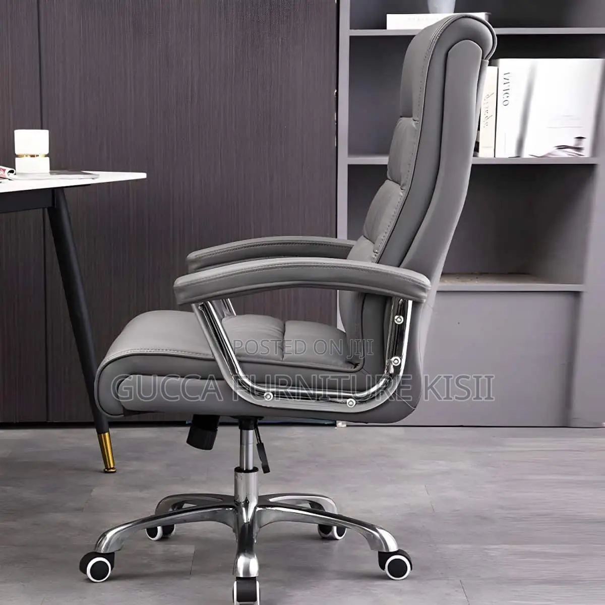 Office Chair; Executive Ergonomic Leather Office Chair