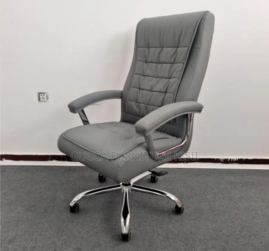 Office Chair; Executive Ergonomic Leather Office Chair