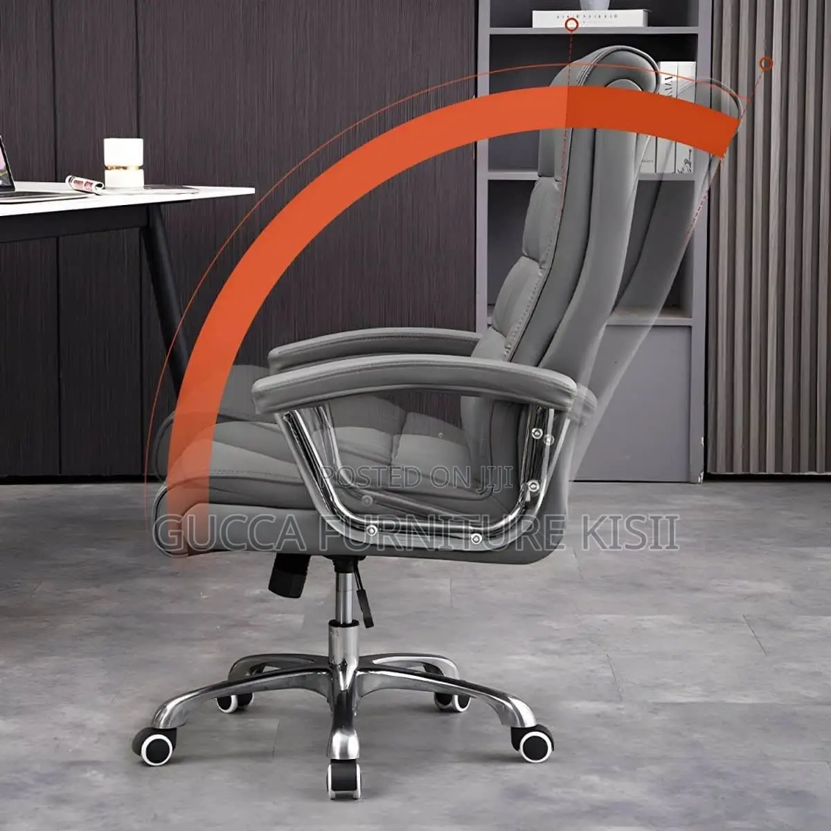 Office Chair; Executive Ergonomic Leather Office Chair