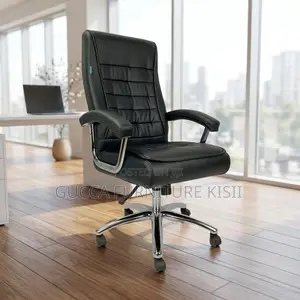 Office Chair; Executive Ergonomic Leather Office Chair