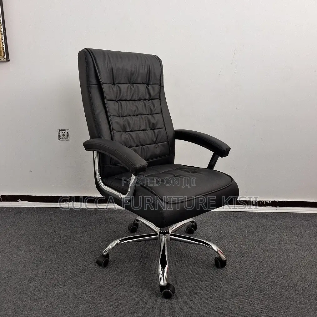 Office Chair; Executive Ergonomic Leather Office Chair