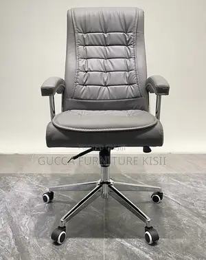 Office Chair; Executive Ergonomic Leather Office Chair