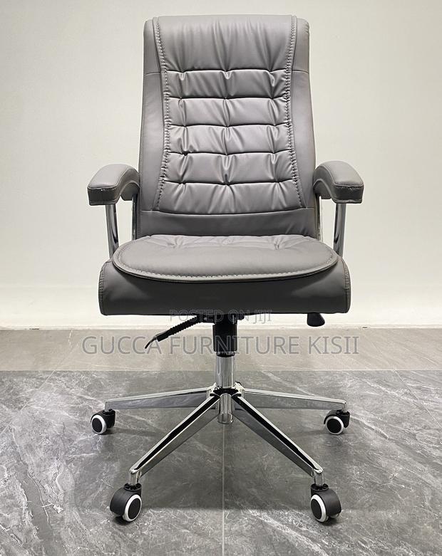 Office Chair; Executive Ergonomic Leather Office Chair