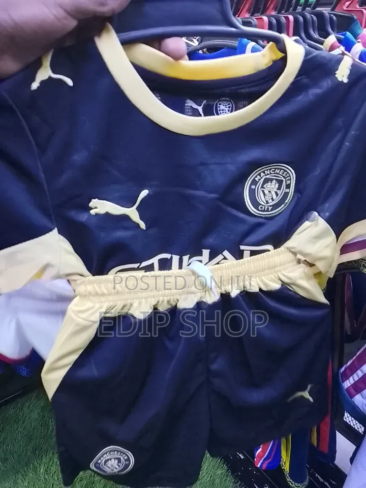 Kids Manchester City Black/Away Jersey New Season 2026/27