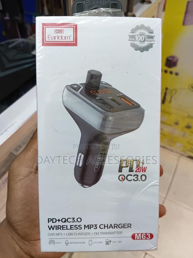Earldom PD+QC3.0 Wireless MP3 Car Charger.