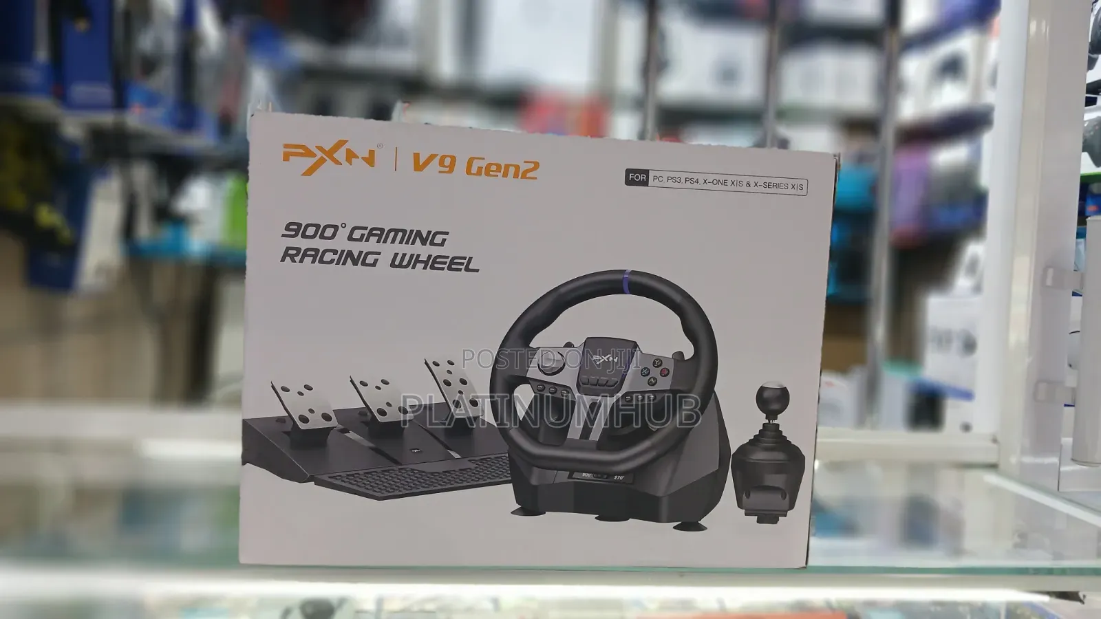 PXN V9 Gen 2 Racing Wheel – Gaming Steering Wheel With Pedals