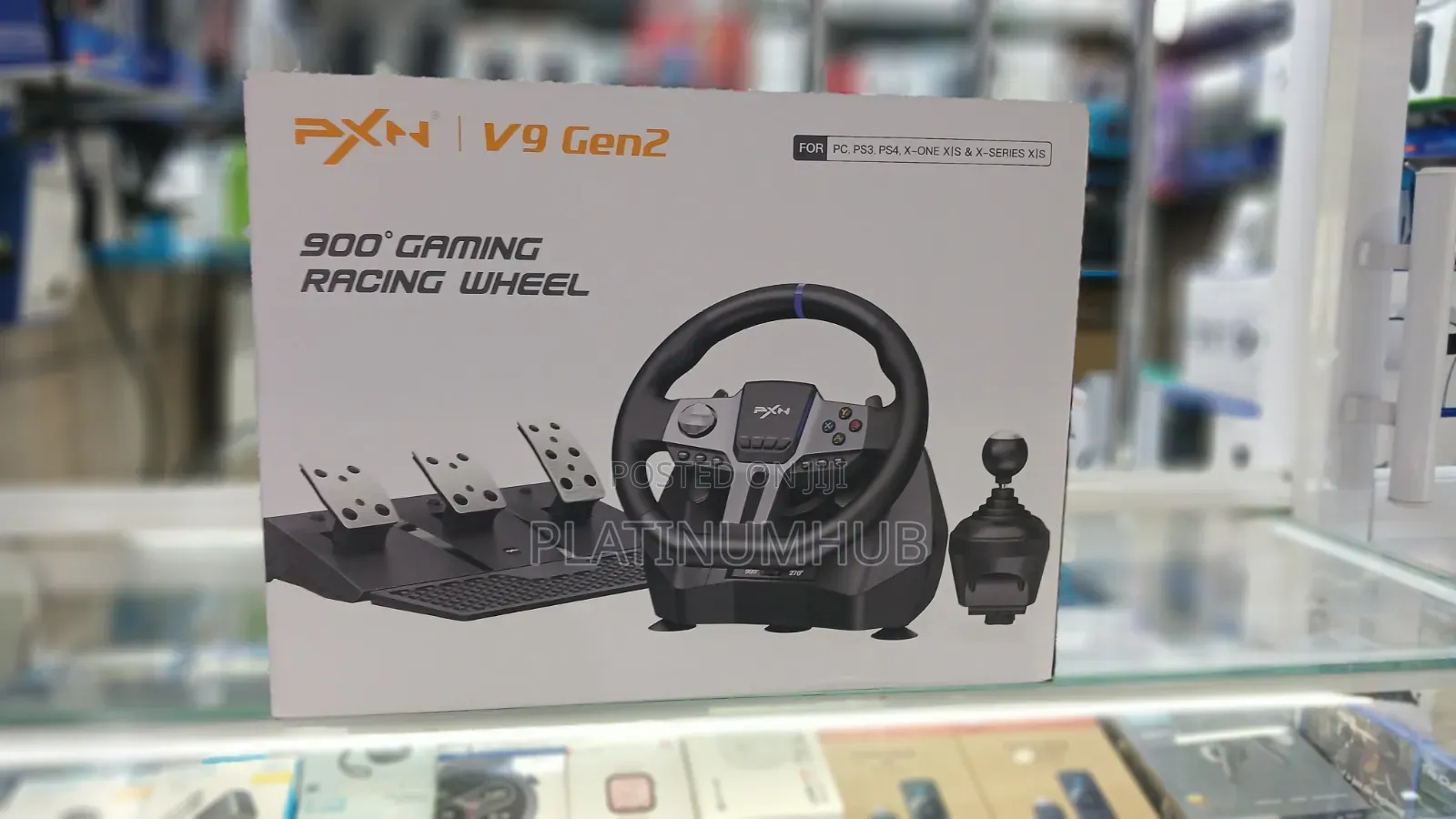 PXN V9 Gen 2 Racing Wheel – Gaming Steering Wheel With Pedals