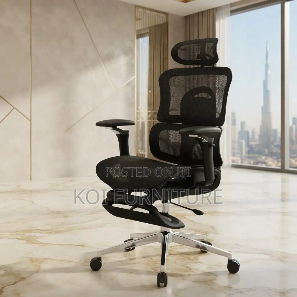 Office Chairs; Executive Orthopedic Premium Seats With Footrest