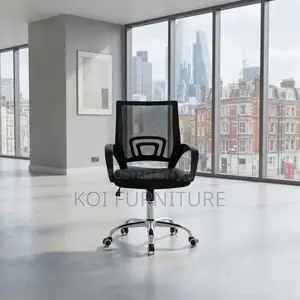Office Chairs; Black Clerical Mid Backrest Home Office Study Chairs